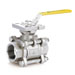 V-158T,3 Piece Direct Mounted Ball Valves,Full Bore ,1000/800 psi,Screwed End 